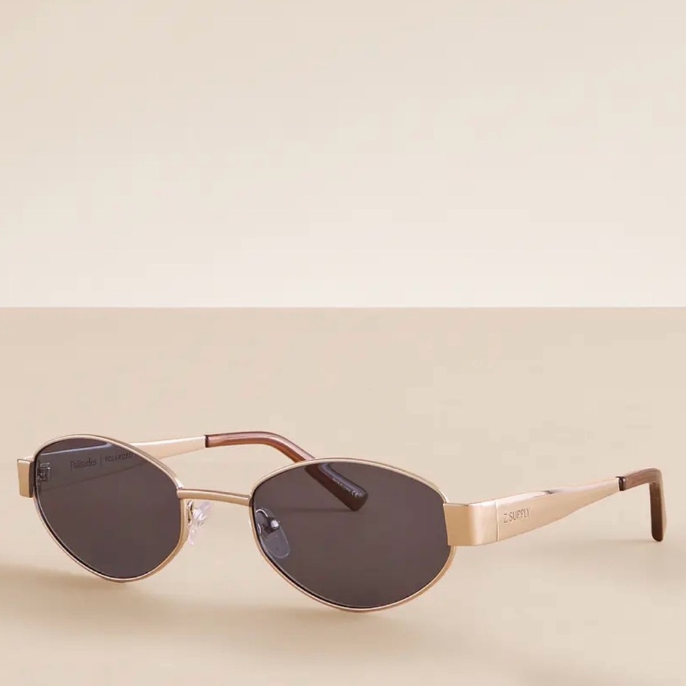 Classy Oval Sunglasses Silver